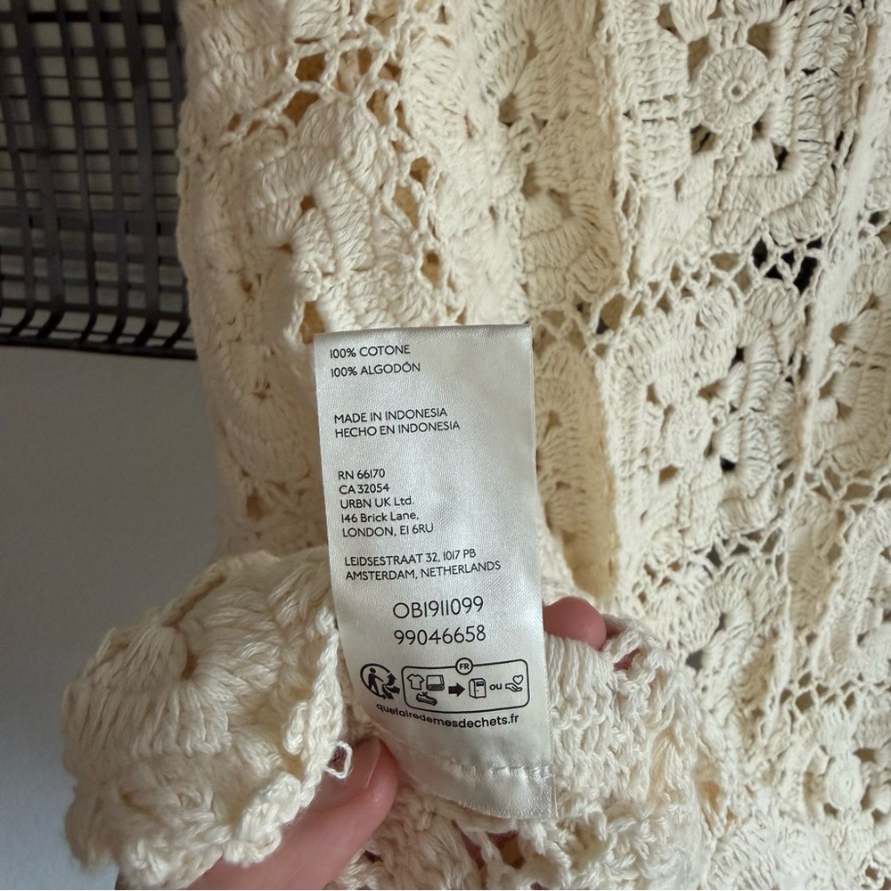 HOST PICK: Free People Ivory Crochet Duster Cardigan - Picture 11 of 11
